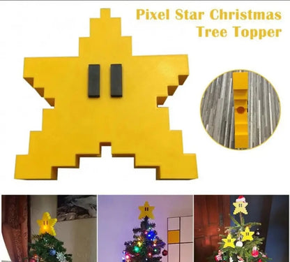 Pixel Tree Topper Star
