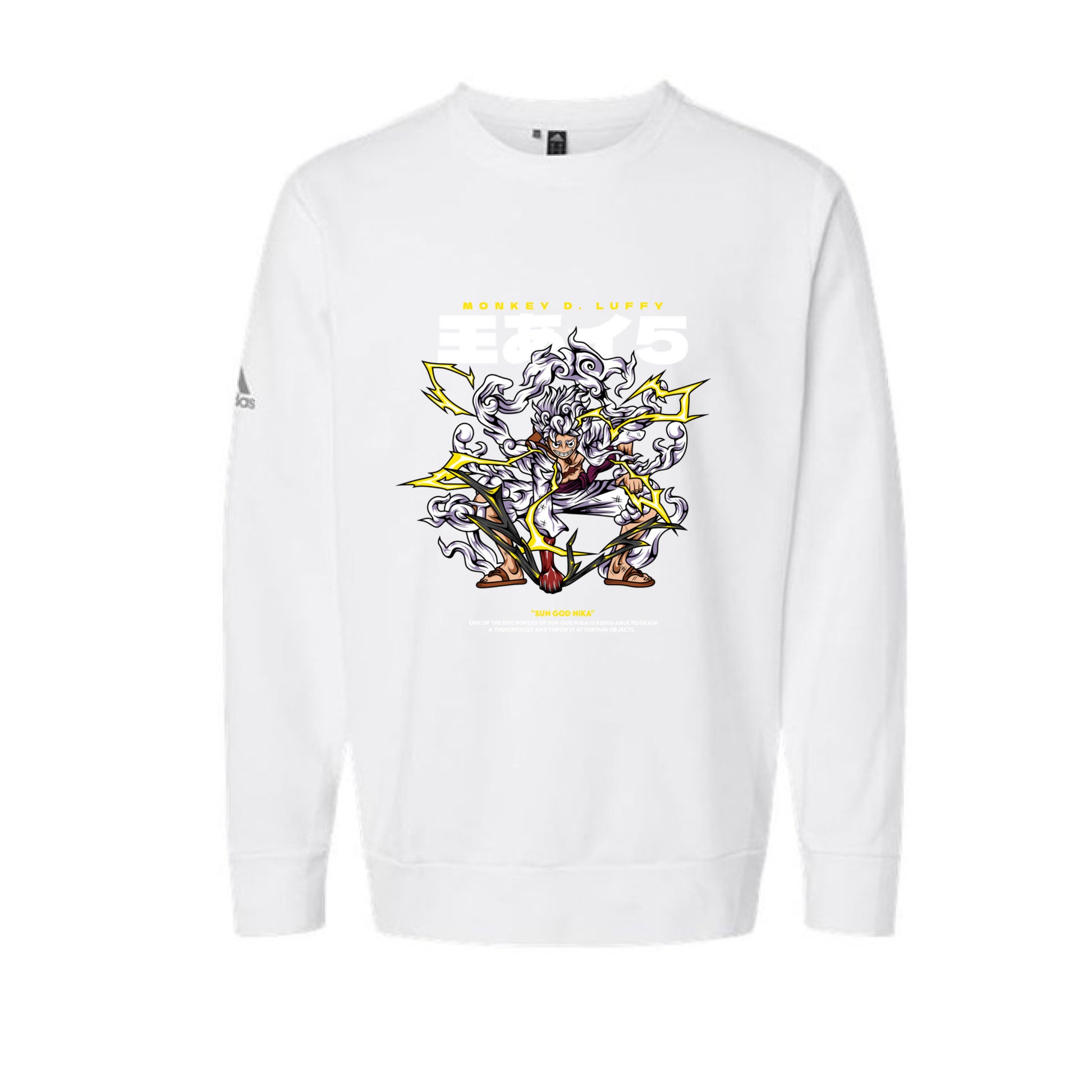 adidas gears Luffy Gear 5 Adidas Crewneck – Zada's Vault