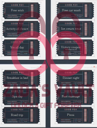 Coupon Book Template EDITABLE PDF