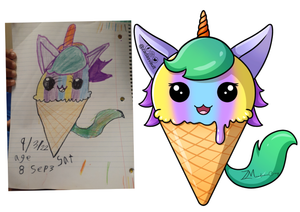 Unicorn Ice cream