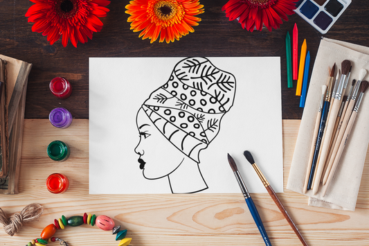 Black Woman Outline
