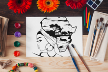Load image into Gallery viewer, Safari Goddess Outline

